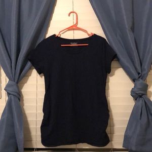 Navy Blue Motherhood Maternity Shirt